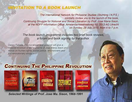 POSTER FOR INVITATION TO A BOOK LAUNCH