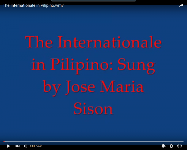 The Internationale in Pilipino.wmv