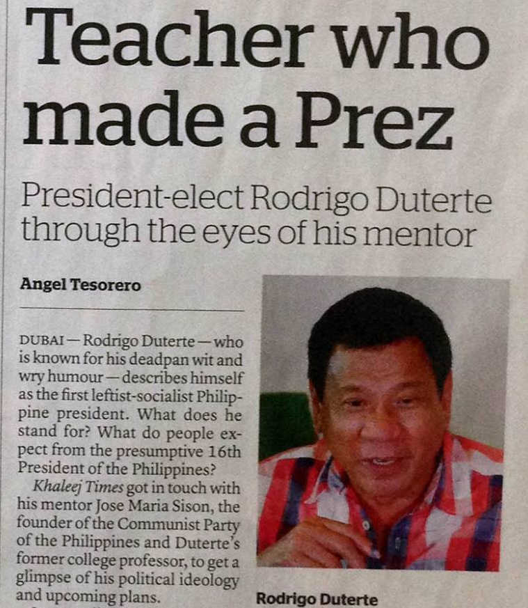 TEACHER WHO MADE A PREZ