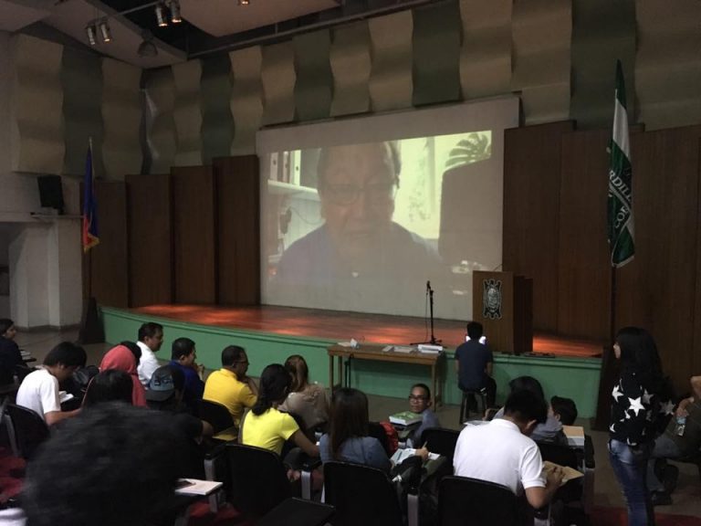 Happening now: open forum with Joma Sison