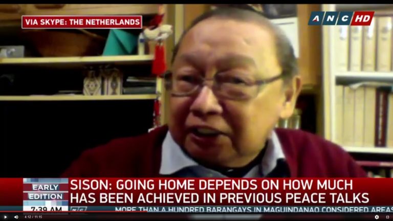 Joma Sison to come home if negotiators agree on social, economic reforms