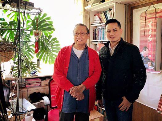 Prof. Jose Maria Sison is with Christian Esguerra of ABS-CBN