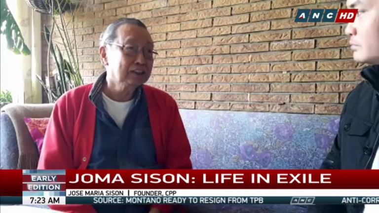 Joma Sison: I’m ready to go back to the PH