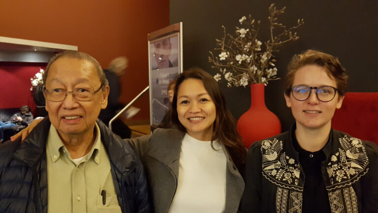 With Filipina film maker Alyx Arumpac and Dutch cultural activist Renee Anne