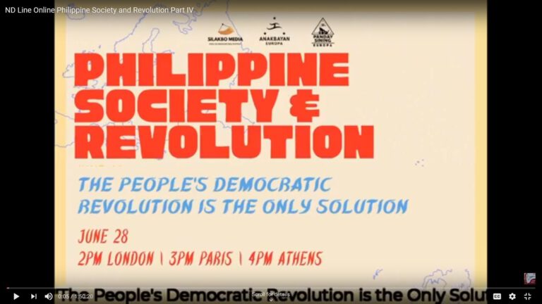People’s Democratic Revolution is the only Solution