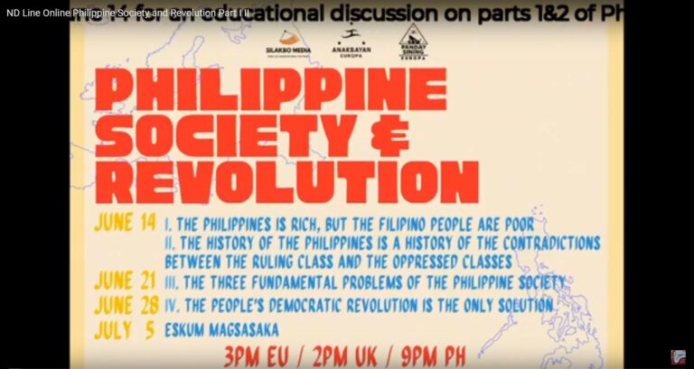 ND Line Online Philippine Society and Revolution Part I and II