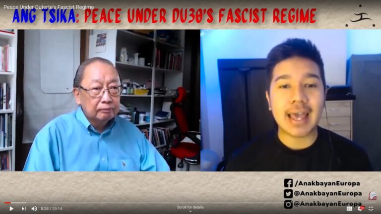 Peace Under Duterte’s Fascist Regime