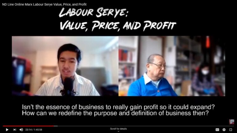 ND Line Online Marx Labour Serye Value, Price, and Profit