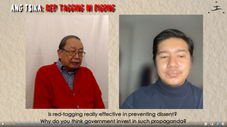 On red-tagging in the Philippines and abroad