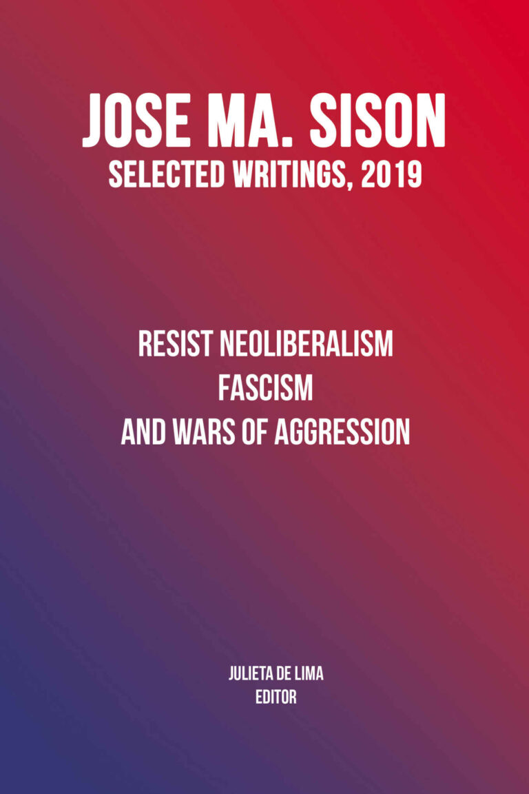 Book Launching of Jose Ma. Sison’s Resist Neoliberalism, Fascism and Wars of Aggression