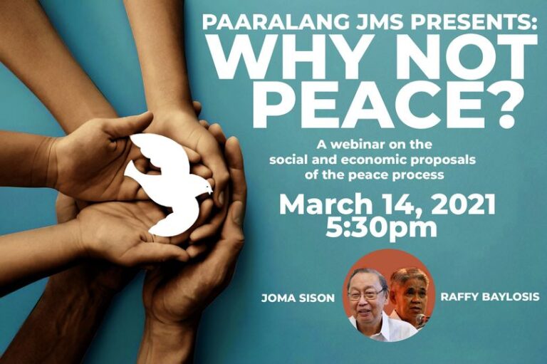 Paaralang JMS presents: Why not peace?
