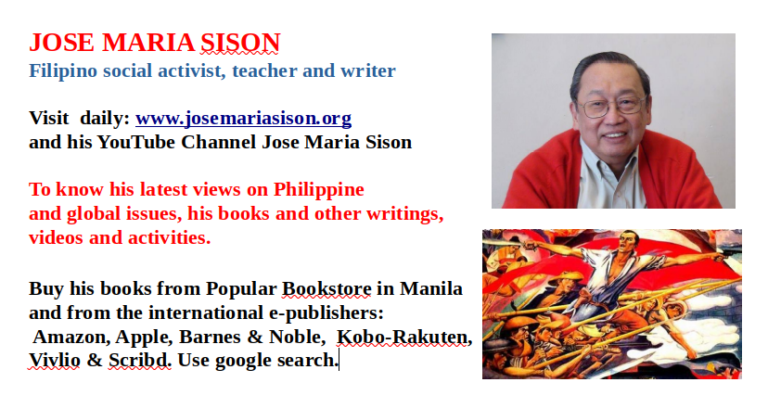 Jose Maria Sison: Filipino social activist, teacher and writer